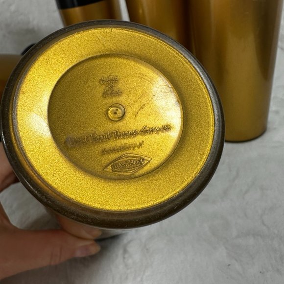 Vintage Thermo Serv Coffee Set Carafe with 6 Tumblers Mid Century Modern Must - Picture 7 of 10